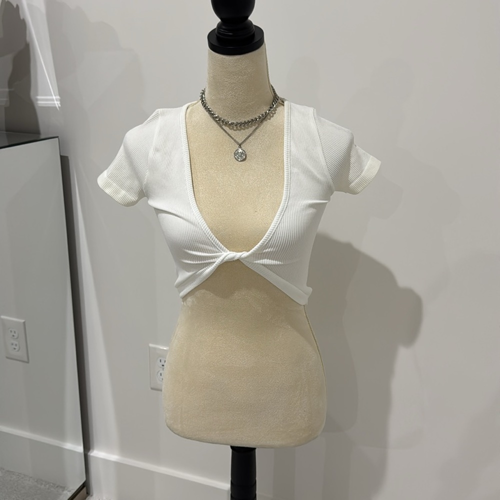 White Crop Top